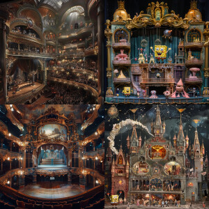 A Victorian opera house that is performing a show that is a cros...