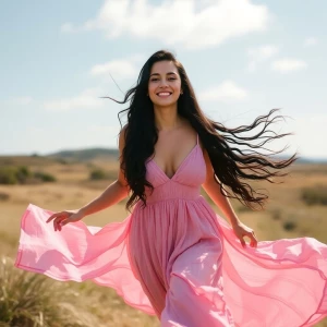 Dahlia Valentina (DahliaValentina_ai fit tall supple well endowed Italian American model with long wavy black hair) smiling in a beautiful flowing in the wind sundress running free
“Wild, free, and exactly where I’m meant to be. 🌿✨ What’s stopping you from running toward your own adventure?”

#photooftheday #AI #DahliaValentina #aiart #aigirl #aiartcommunity #DahliaValentina_ai #freedom #wildandfree #naturevibes #runfree #unstoppable