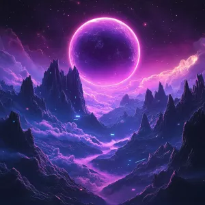 generate purple image for AI site header in landpspace orientati...