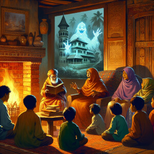 Draw legends about ghosts