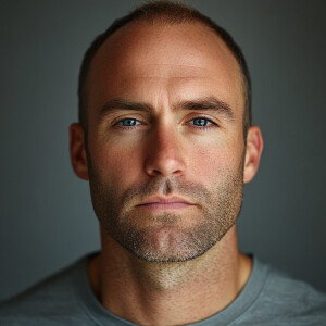 Create a high resolution photograph body portrait image of a 40...