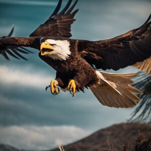 Eagle soaring