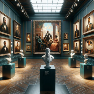 CDesign a close-up, detailed 3D view inside an African-American...