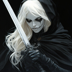 Create a photorealistic image of Lady Death from Chaos! Comics,...