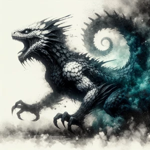 In the dim-lit world of a dystopian future, a sinister basilisk...