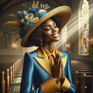 create a realistic airbrushed illustration of an African America...
