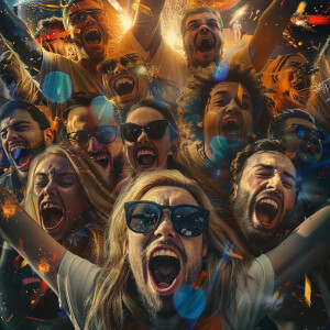 Create a visually stunning cinematic montage capturing people's...