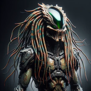 🥶 in the style of Yautja's (Hunter Predator),ultra-detailed, ul...