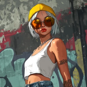 young, rebellious gta-style character. The character should have...