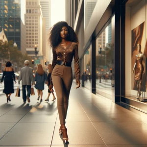 Walks sexy