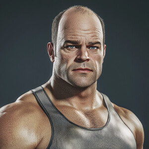 Create a high-resolution, photorealistic image of a 42-year-old,...