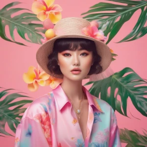 Create an image that blends the aesthetics of neon and glitter w...