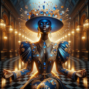 Create an illustration that embodies spirituality and a deep con...