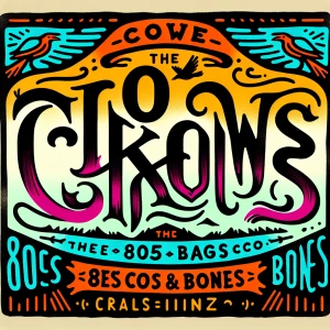 Create a crazy logo. Surprise me with the colors. Brand name the...