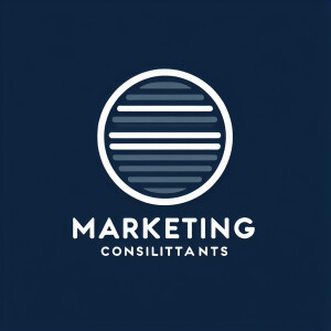 Design an image where the phrase 'Marketing Consultants' is alig...