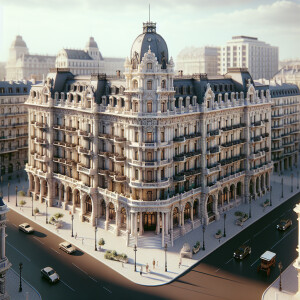 Ultra realistic picture, 8k, The Grand Hotel Ritz, Budapest, Hun...