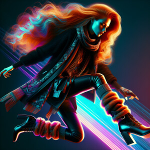 Create a photorealistic image of a beautiful female avatar with...