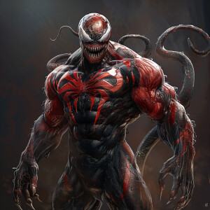 venom super hero muscle