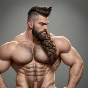 Ken make the perfect example of how a super hairy lumberjack stu...