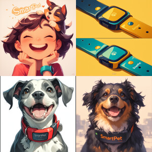 Design a logo for "SmartPet", a company specializing in smart pe...