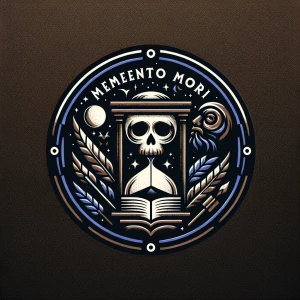Create a logo for the YouTube channel "Memento Mori Mindset" tha...