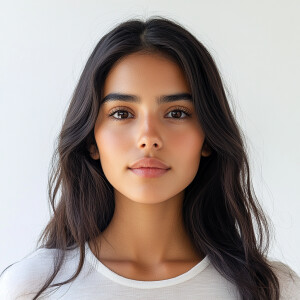 Create an image of a 21-year-old cute Mexican woman from Nevada...