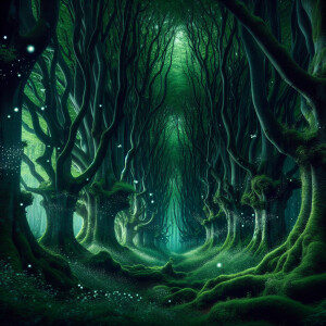 Forest dark beatiful