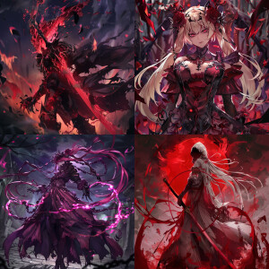 Create an image of Shalltear Bloodfallen from overlord