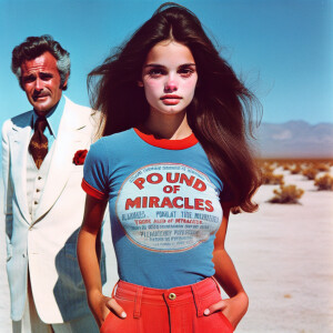 color film photograph from the early seventies of a gorgeous bru...