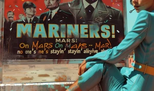 retro painterly realism, mid-century magazine illustration style...