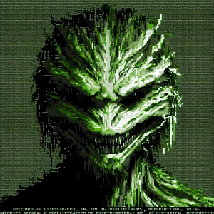 The Grinch  in the style of Yautja's (Hunter Predator),ultra-det...