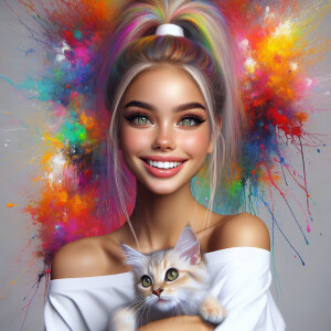 (solid background), ((multiple thick acrylic pigment vivid color...