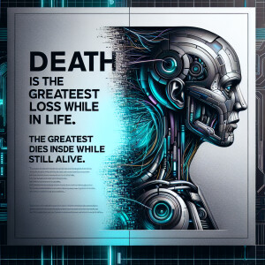 Death is not the greatest loss in life. The greatest loss is wha...