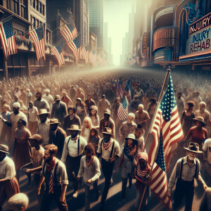 Design a captivating Fourth of July Instagram post featuring a F...