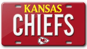 a kansas license plate that says chiefs