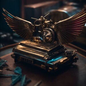 a mysterious device—a highly detailed metal Rubicon with sharp m...