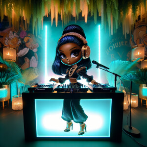 Design a captivating and chic artwork for 'Boujee Remix WinsDay'...