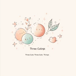 Design a magical, abstract logo for a brand called “Three Cute T...