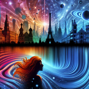 Photorealistic image.  . Ginger haired woman. Word ‘ Shakalaka’...