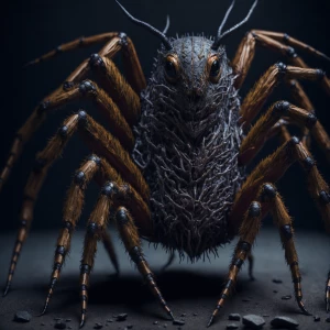 Spider  in the style of Yautja's (Hunter Predator),ultra-detaile...