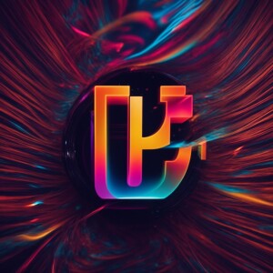 Logo that says “F1CTION” for a dubstep dj, trippy