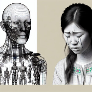 Woman crying