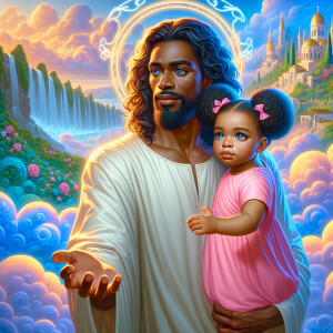 Create a 3D realistic artwork featuring the phrase 'Jesus Saves'...