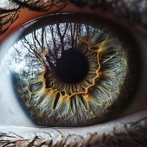 Nature with natural eye sight