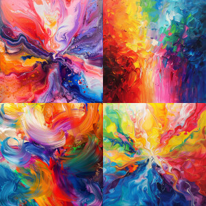 Colorful abstract art