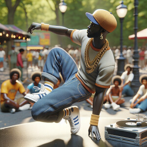3D image a good looking African American young male from the 80’...