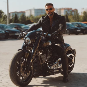 A sharply groomed man with a meticulously styled short haircut a...