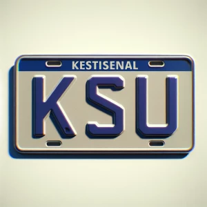 show me one license plate that says KSU