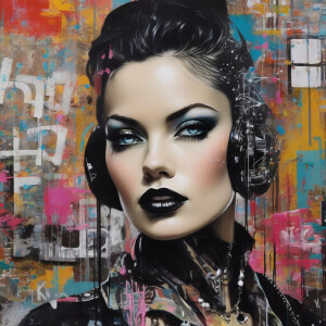 A fashion model exuding elegance from the 1930s walks down Fifth...