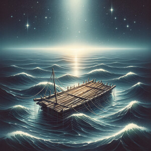 Draw a album cover titled…Aimlessy Floating